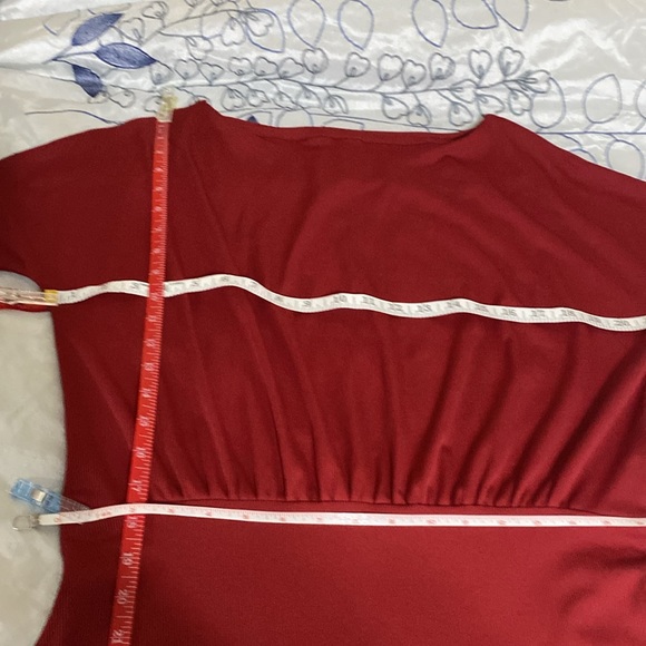 TNTIYO Women’s Red Dress On or Off The Shoulder. size Large NWT - Picture 2 of 8